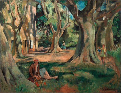 The Park from Minimes - Willy Eisenschitz (Vienna 1889 - 1974 Paris)
Oil on canvas, 89 x 116 cm, sgd. btm. r. Willy Eisenschitz, ca. 1928